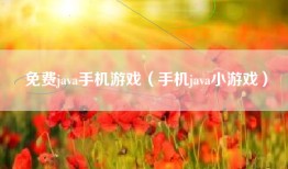 免费java手机游戏（手机java小游戏）