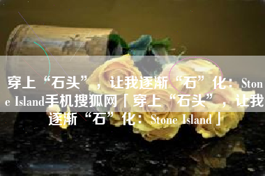 穿上“石头”，让我逐渐“石”化：Stone Island手机搜狐网「穿上“石头”，让我逐渐“石”化：Stone Island」